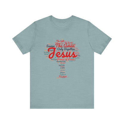 Religious Tee - Names of JESUS Tree Design