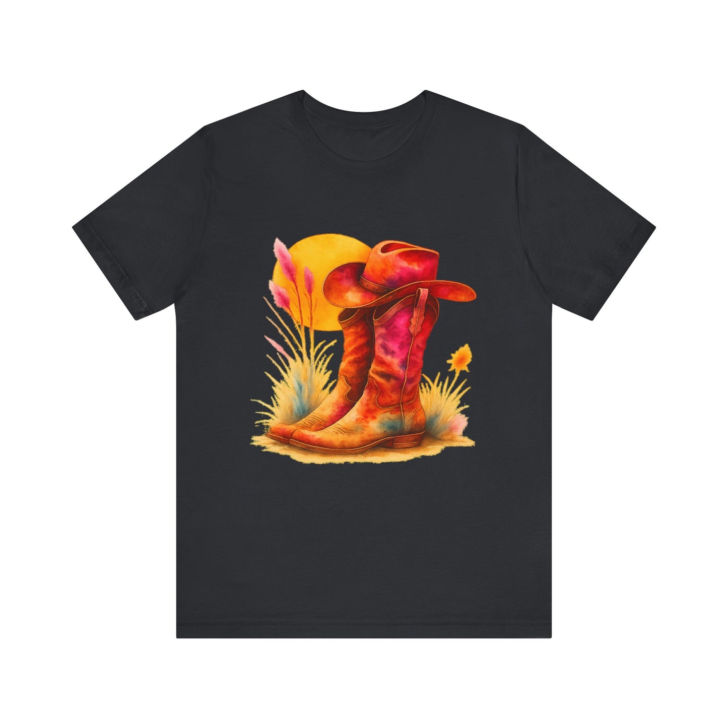 Western Enthusiast Tee - Boots and Hat Design