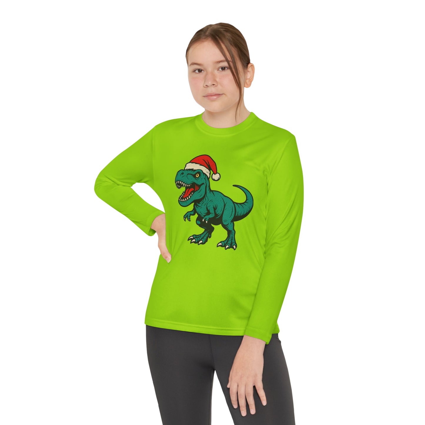 Long Sleeve Dinosaur Holiday Tee