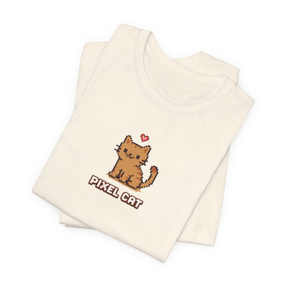 Pixel Cat T‑Shirt — Retro 8‑Bit Kitty Graphic Tee