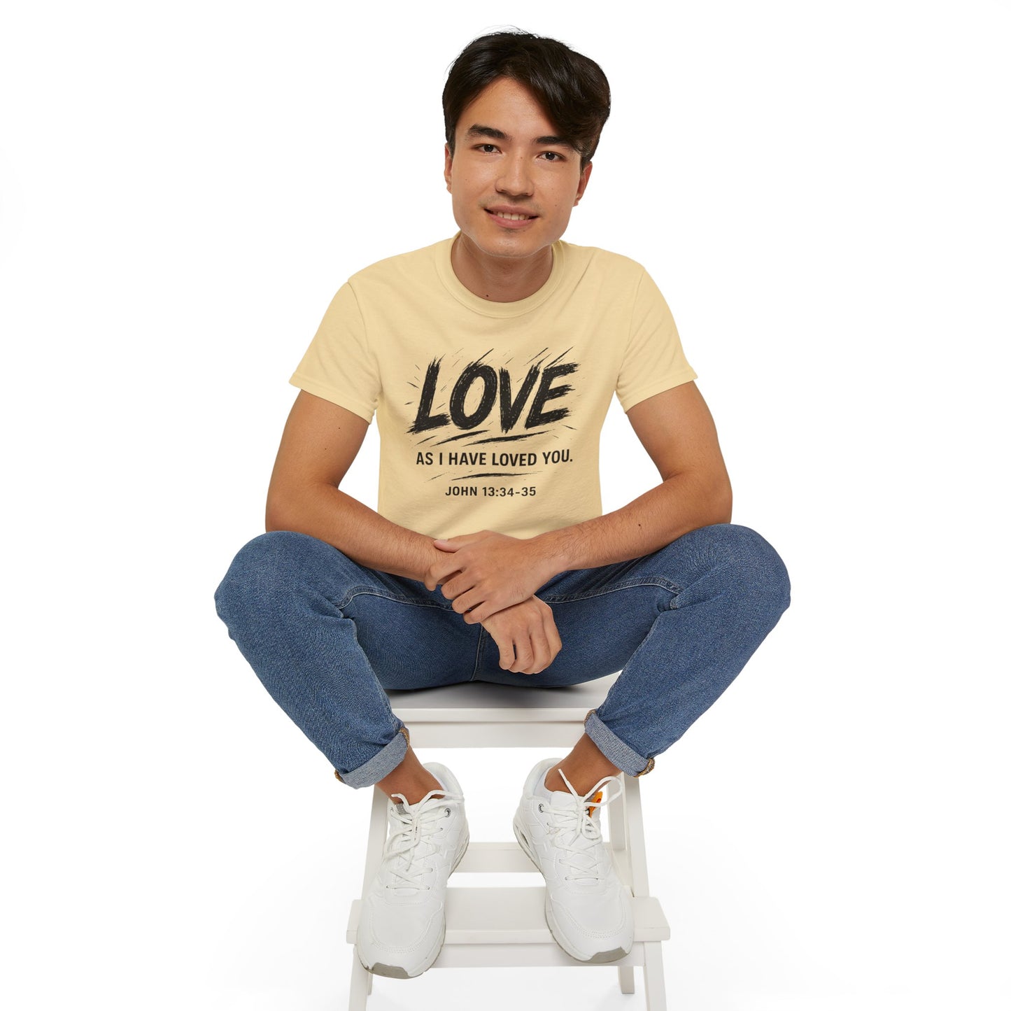 Love T-Shirt — "Love As I Have Loved You" John 13:34-35 Christian Tee