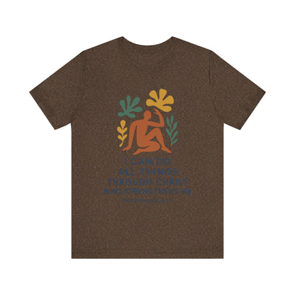 Matisse Style Tee - Philippians 4:13 Unisex Jersey Short Sleeve