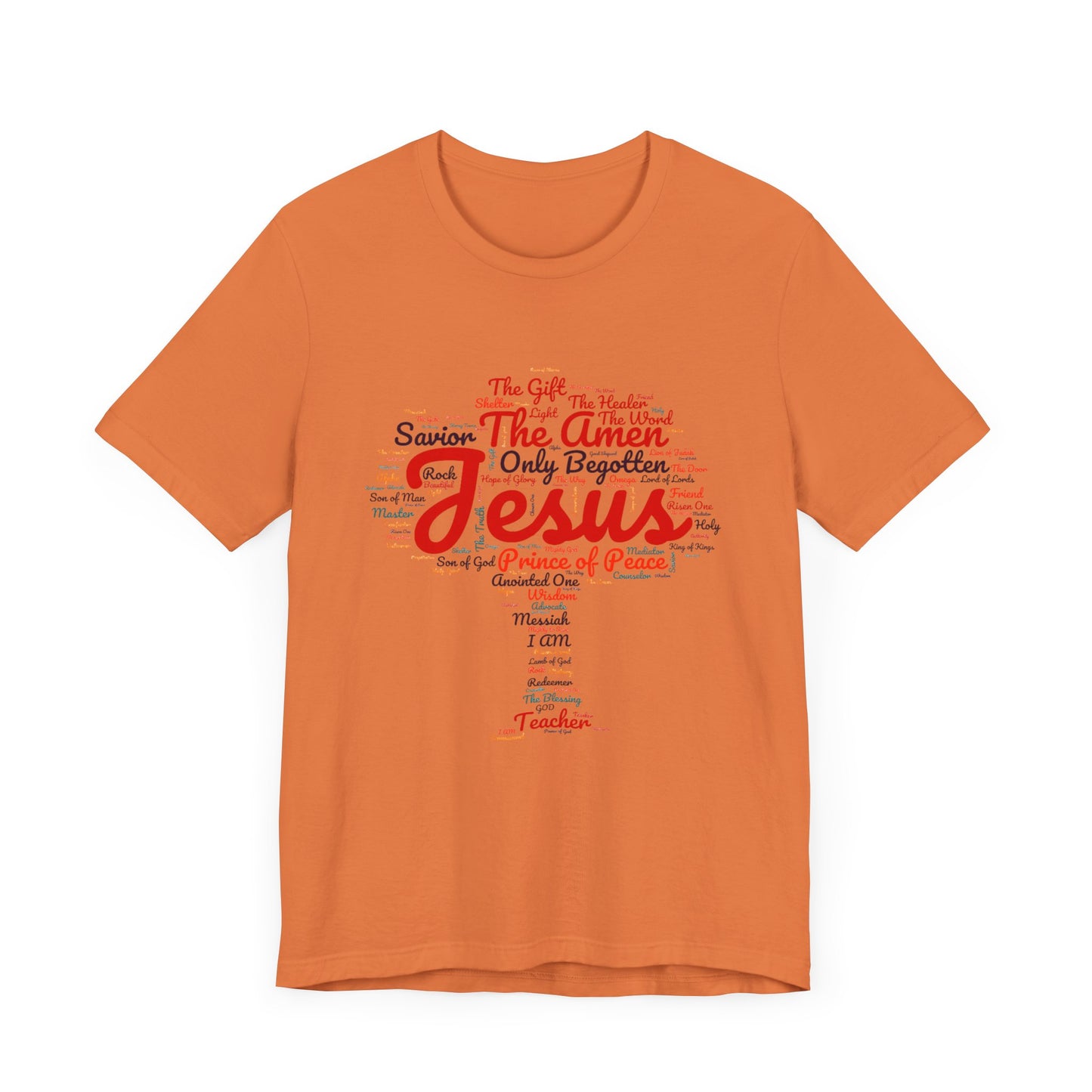 Religious Tee - Names of JESUS Tree Design