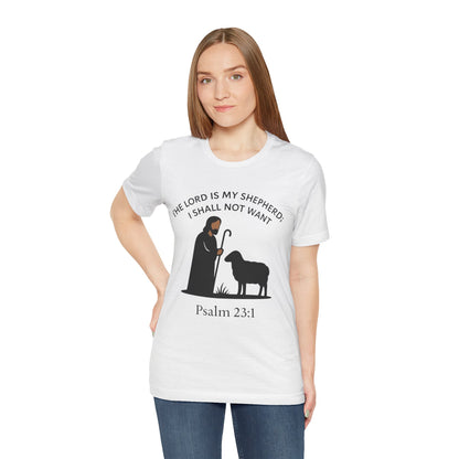 Christian Tee - Jesus Shepard and Black Sheep Design