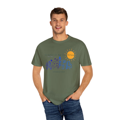 His Mercies Are New Every Morning Unisex Garment-Dyed T-shirt