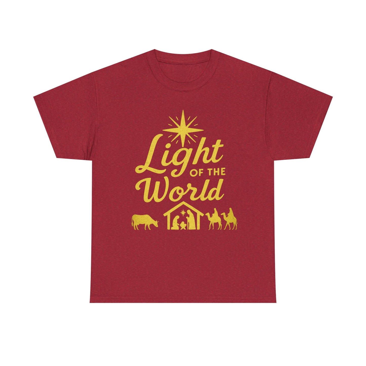 Christmas Nativity Unisex Tee - LIGHT OF THE WORLD