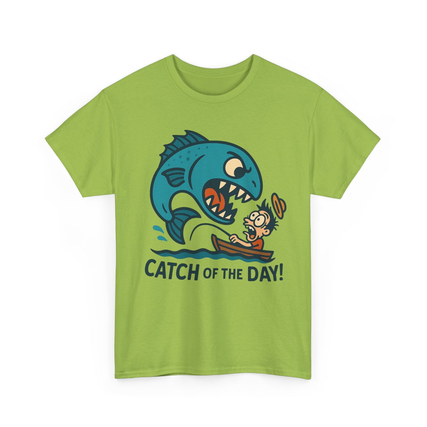Fishing Cartoon Tee Shirt - Catch of the Day Unisex
