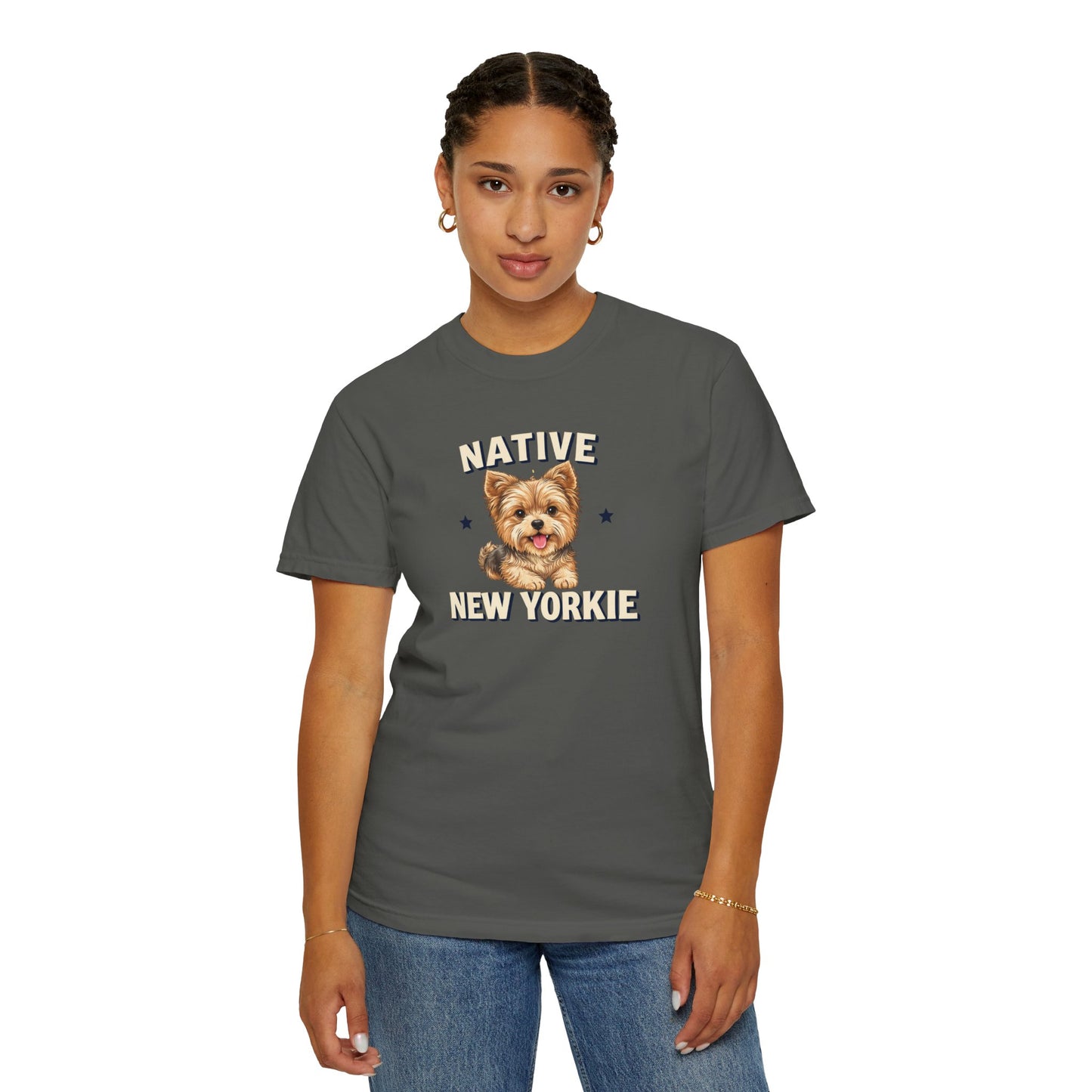 Native New Yorkie T-Shirt — Yorkie Mom/Dad NYC Dog Lover Tee
