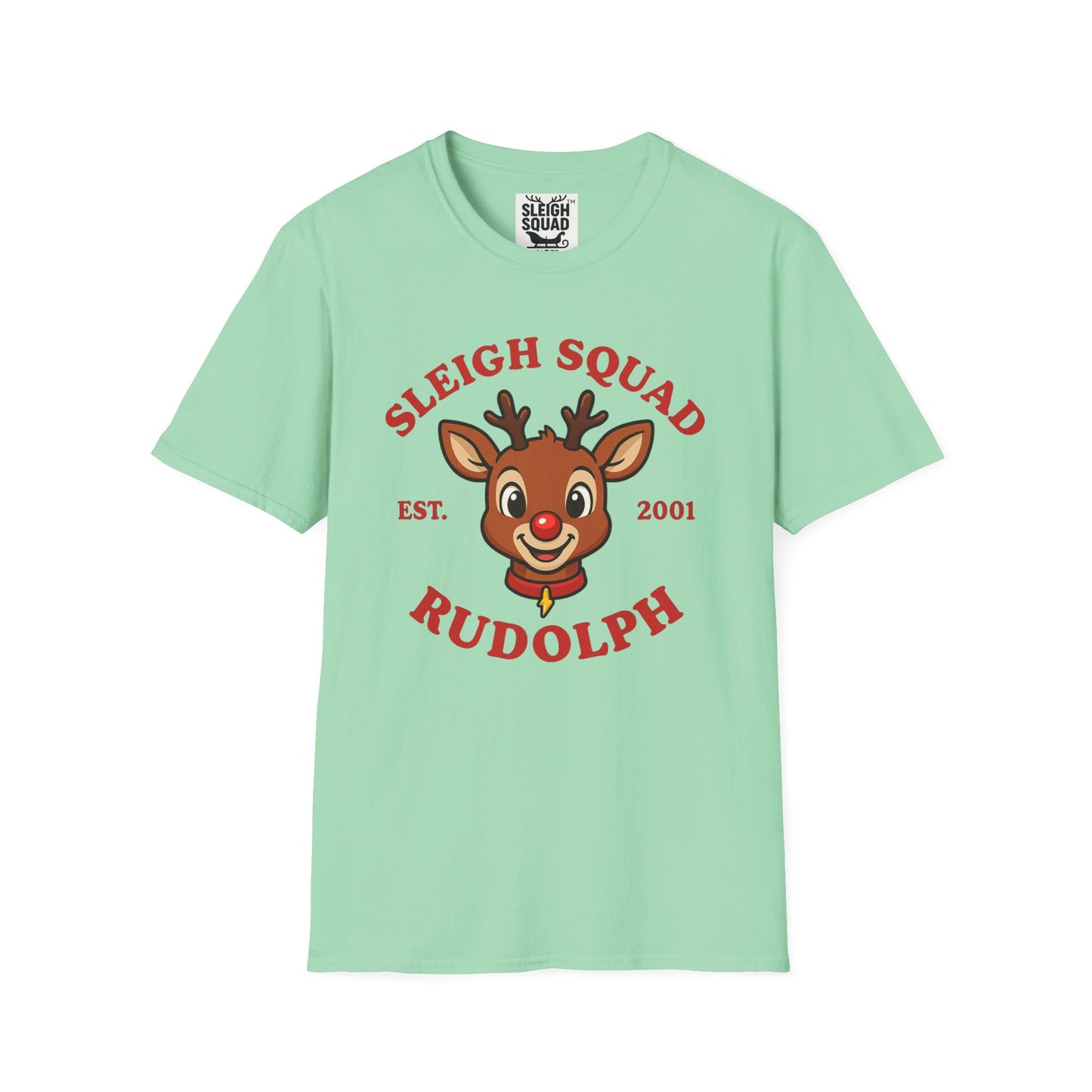 Sleigh Squad Unisex T-Shirt - Christmas Rudolph Tee