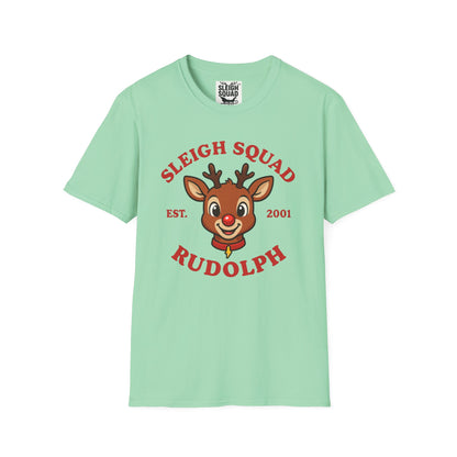 Sleigh Squad Unisex T-Shirt - Christmas Rudolph Tee