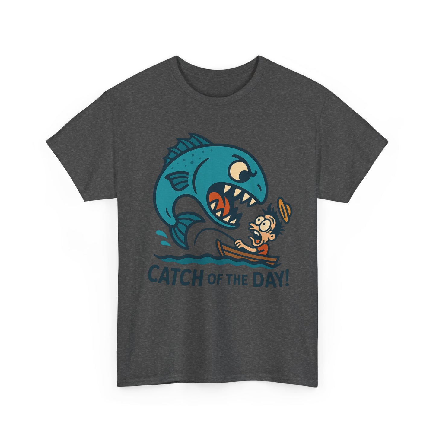 Fishing Cartoon Tee Shirt - Catch of the Day Unisex