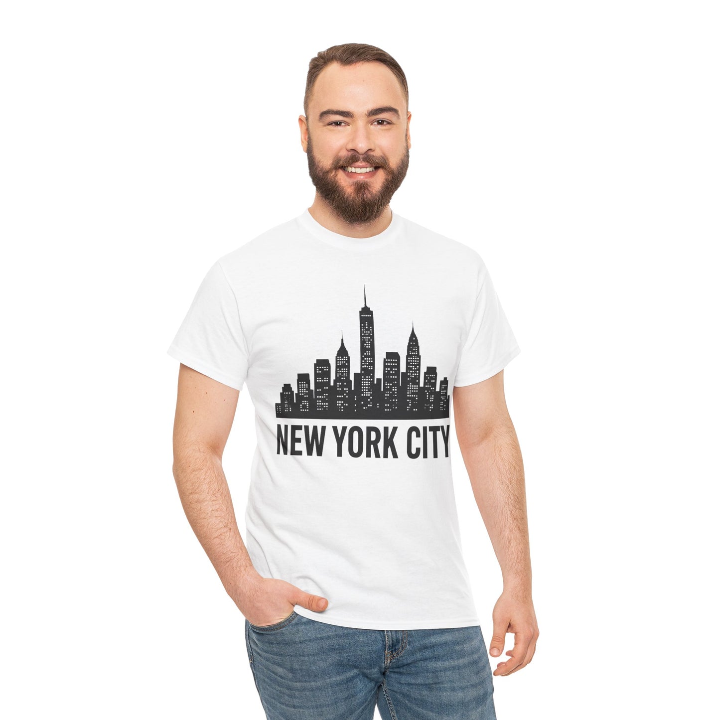 New York City Skyline T-Shirt — NYC Skyline Silhouette Tee