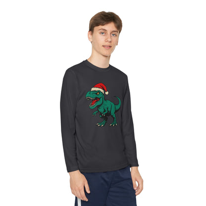 Long Sleeve Dinosaur Holiday Tee