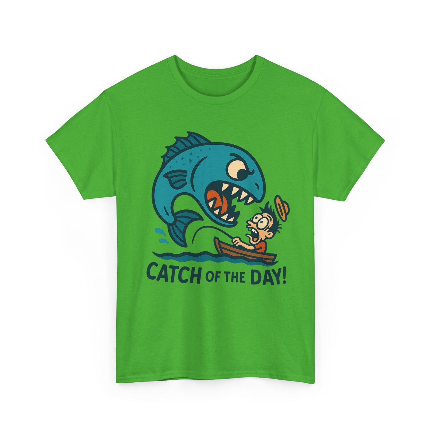 Fishing Cartoon Tee Shirt - Catch of the Day Unisex