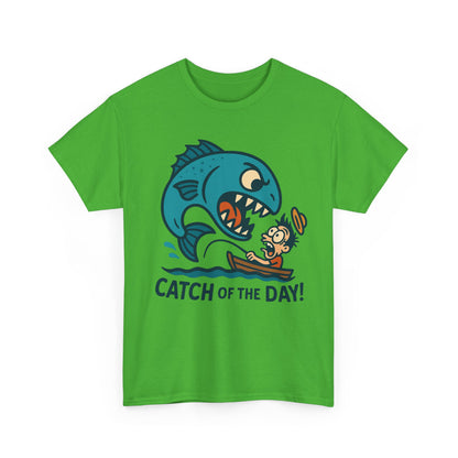 Fishing Cartoon Tee Shirt - Catch of the Day Unisex