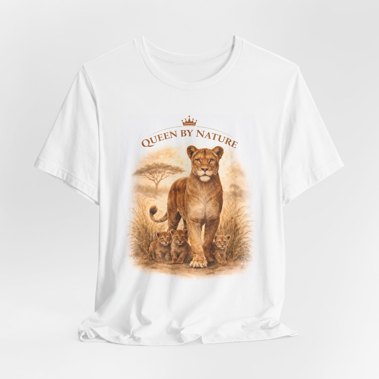 Queen by Nature Lioness Tee — "She walks in her power"