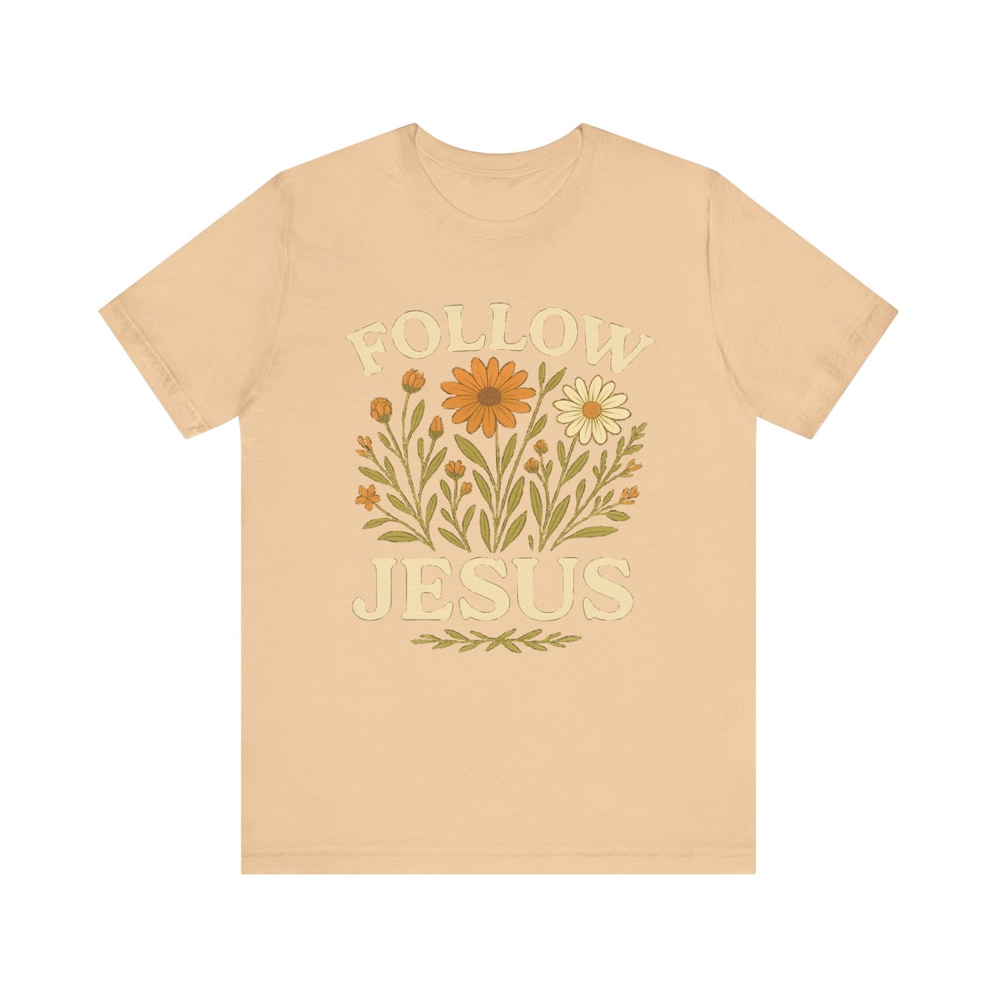 Floral Tee - Follow Jesus - Unisex