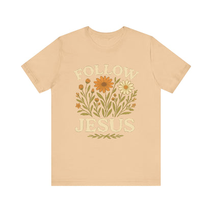Floral Tee - Follow Jesus - Unisex