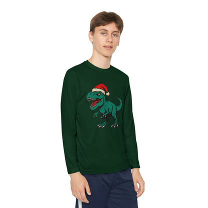 Long Sleeve Dinosaur Holiday Tee