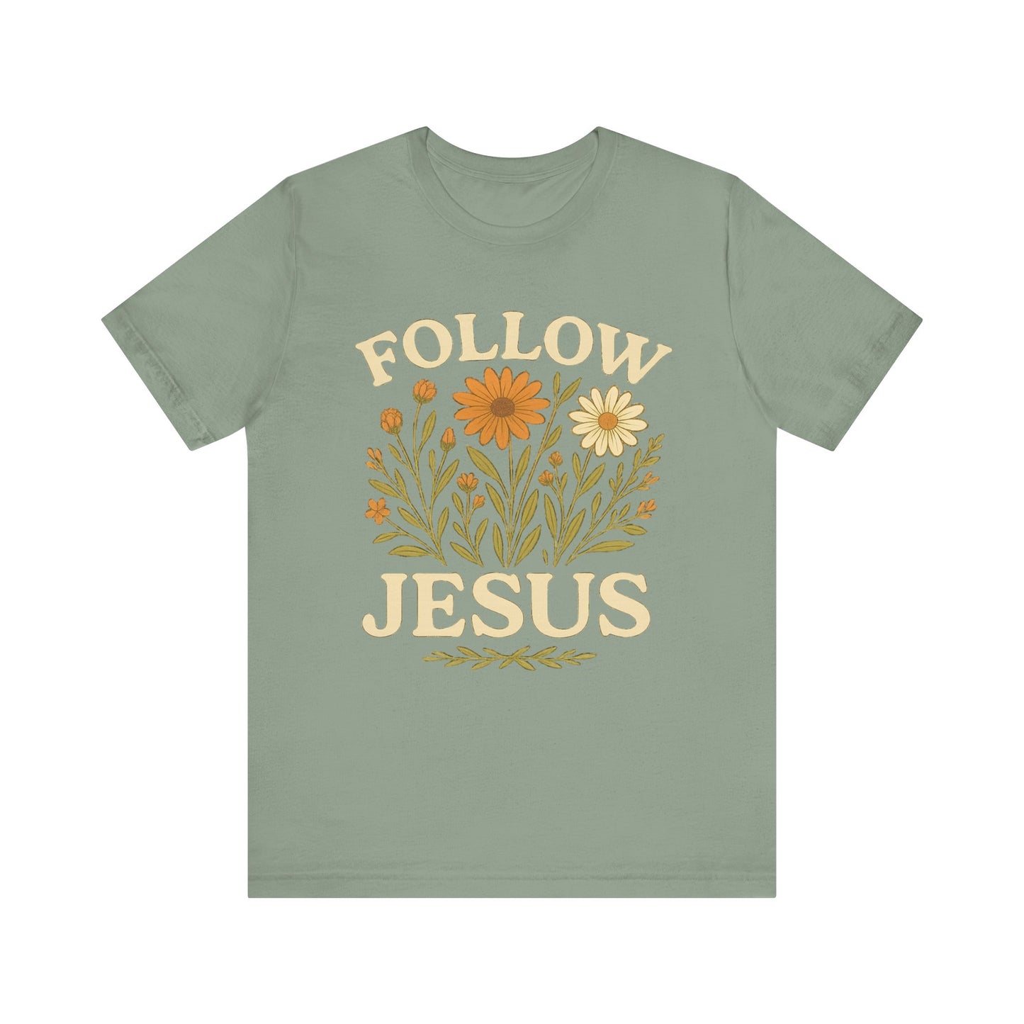 Floral Tee - Follow Jesus - Unisex