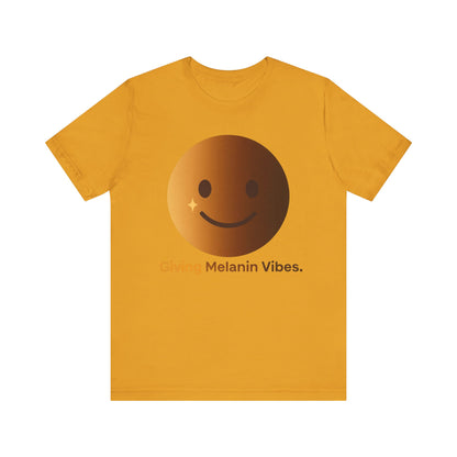 Melanated Emoji Tee- Giving Melanated Vibes- Style 1