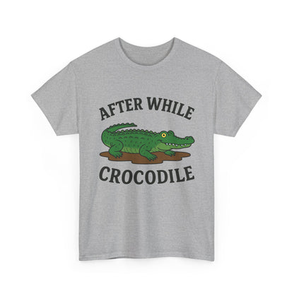 Crocodile Unisex Tee - After while, crocodile - Cute Minimalist Design