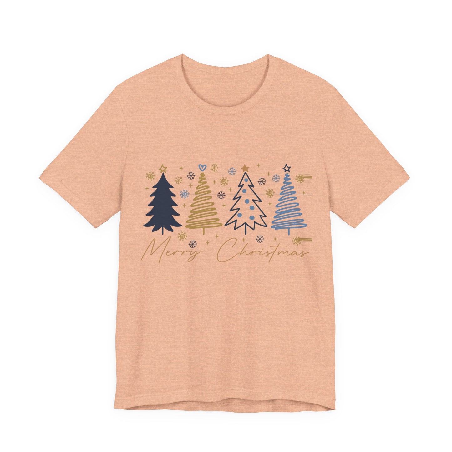 Christmas Tee with Abstract Trees