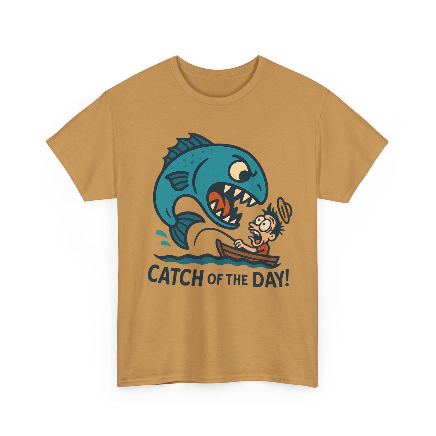Fishing Cartoon Tee Shirt - Catch of the Day Unisex