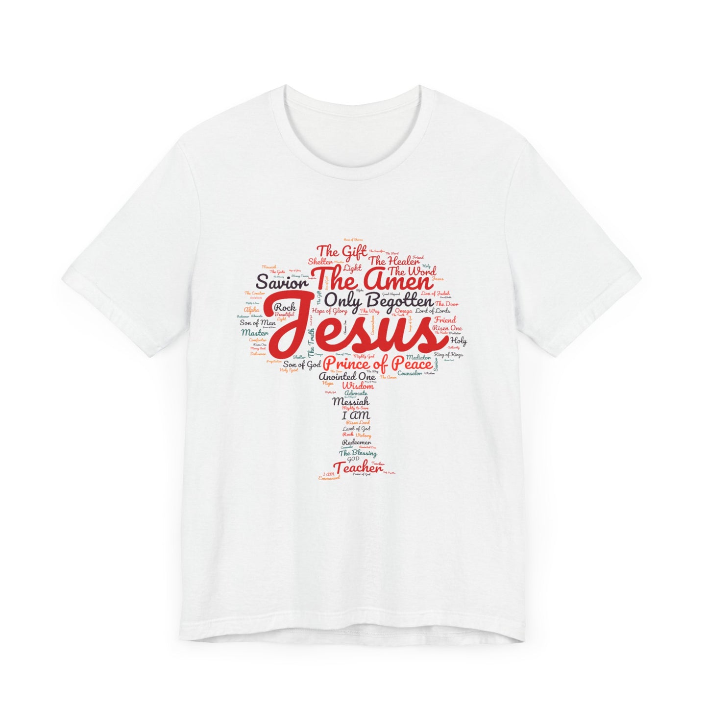 Religious Tee - Names of JESUS Tree Design