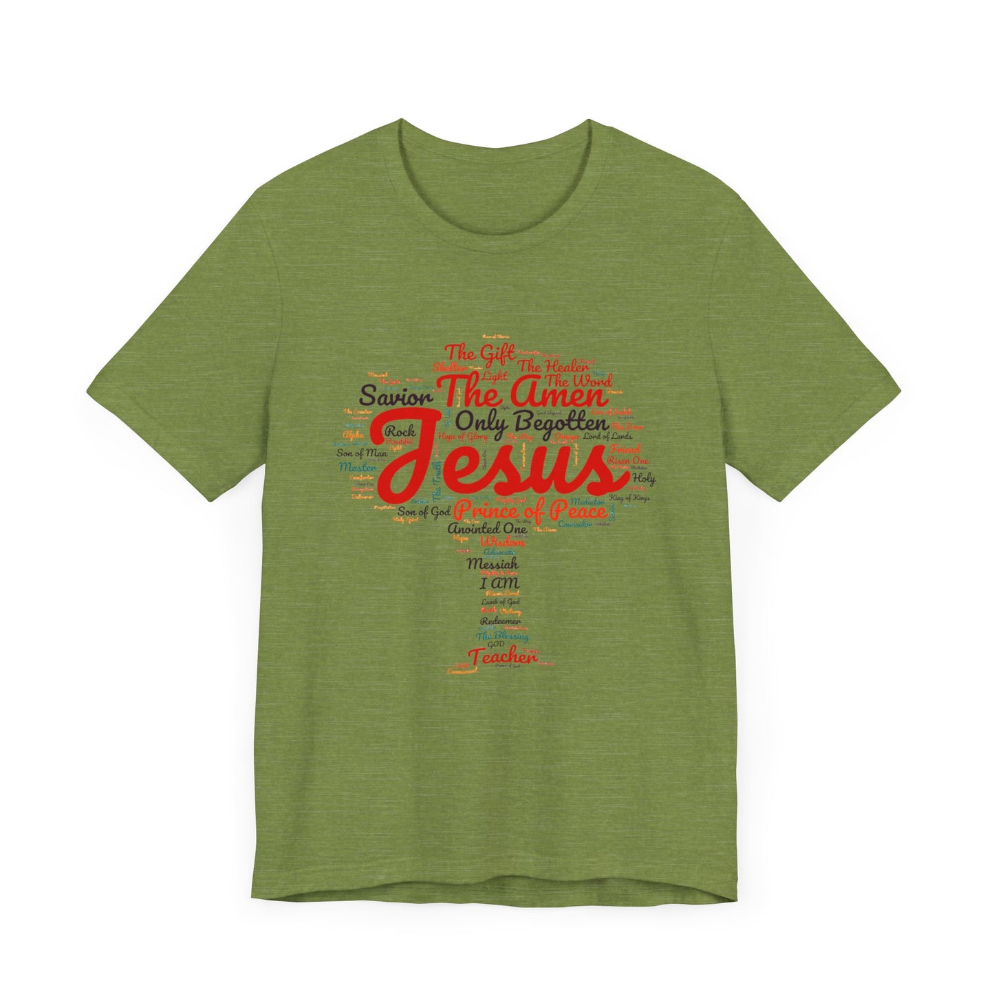 Religious Tee - Names of JESUS Tree Design