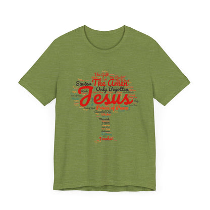 Religious Tee - Names of JESUS Tree Design