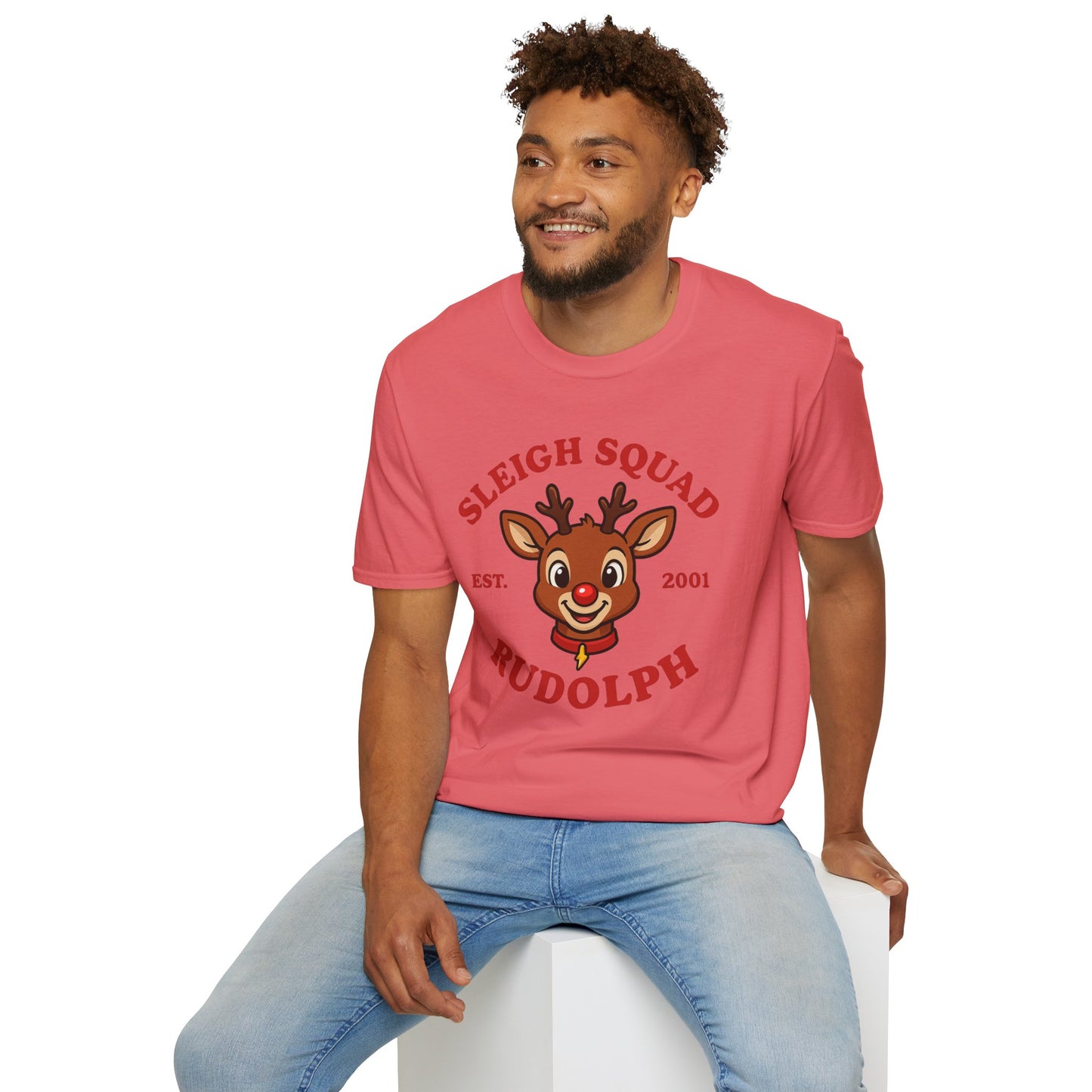 Sleigh Squad Unisex T-Shirt - Christmas Rudolph Tee