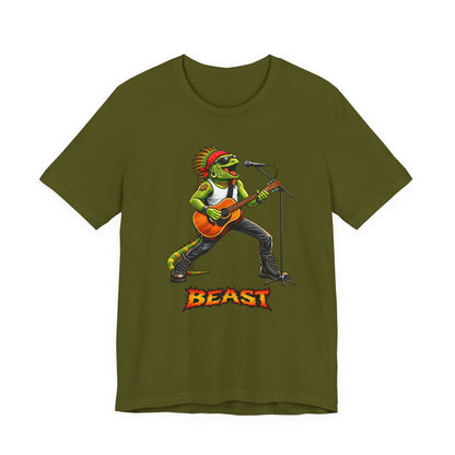 Rock Iguana Guitarist Tee — "Rock. Power. Presence." Beast Graphic Shirt