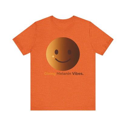 Melanated Emoji Tee- Giving Melanated Vibes- Style 1