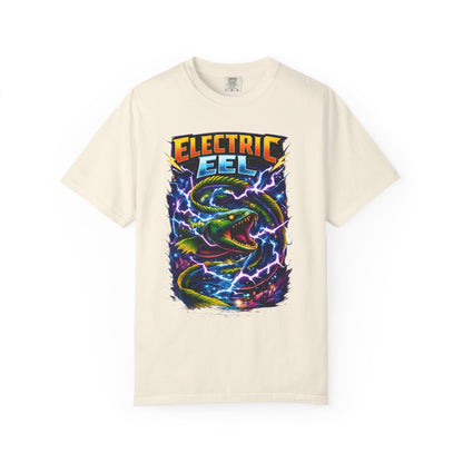 Electric Eel Graphic T-Shirt — Neon Lightning Ocean Tee