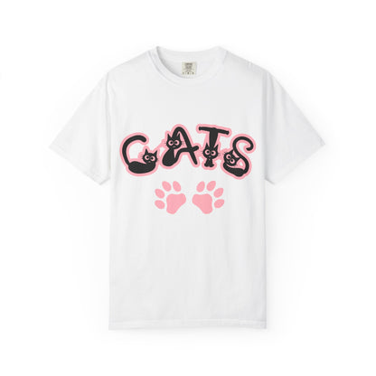 Cat Lover Unisex T-shirt with CATS Font Design
