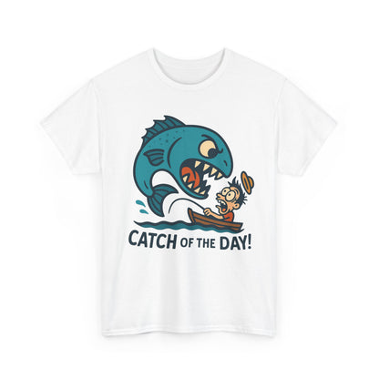 Fishing Cartoon Tee Shirt - Catch of the Day Unisex