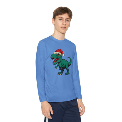 Long Sleeve Dinosaur Holiday Tee