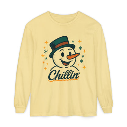 Unisex Garment-dyed Long Sleeve T-Shirt