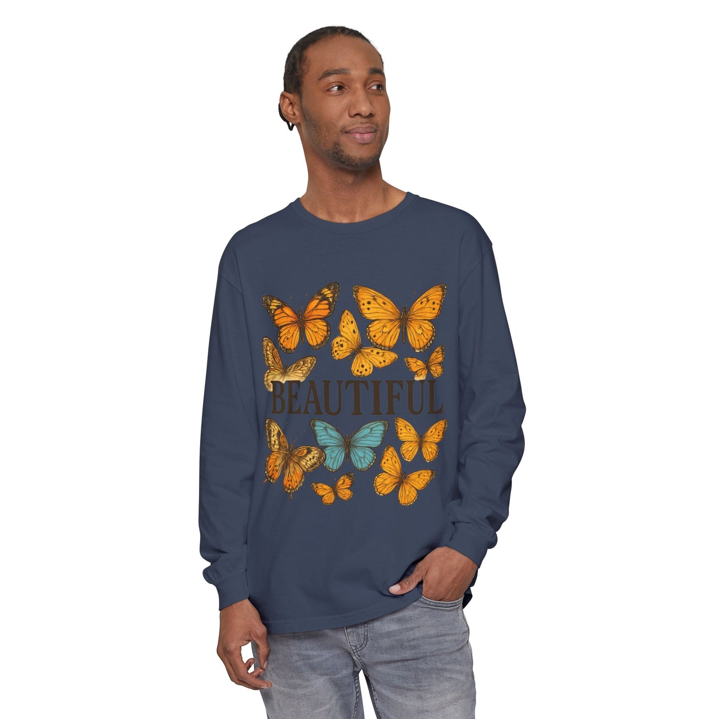 Beautiful Butterfly Long Sleeve T-Shirt, Eco-Friendly Cotton Tee, Casual Wear, Spring Fashion, Gift for Nature Lovers, Comfortable [...]