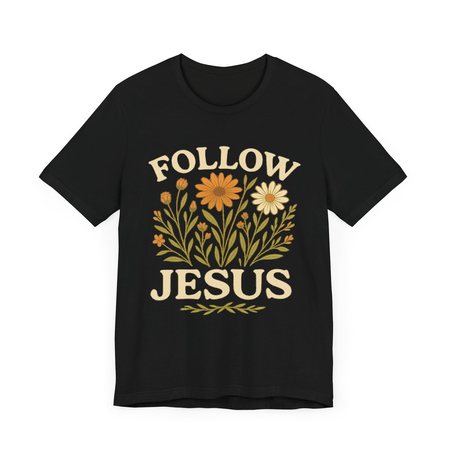 Floral Tee - Follow Jesus - Unisex