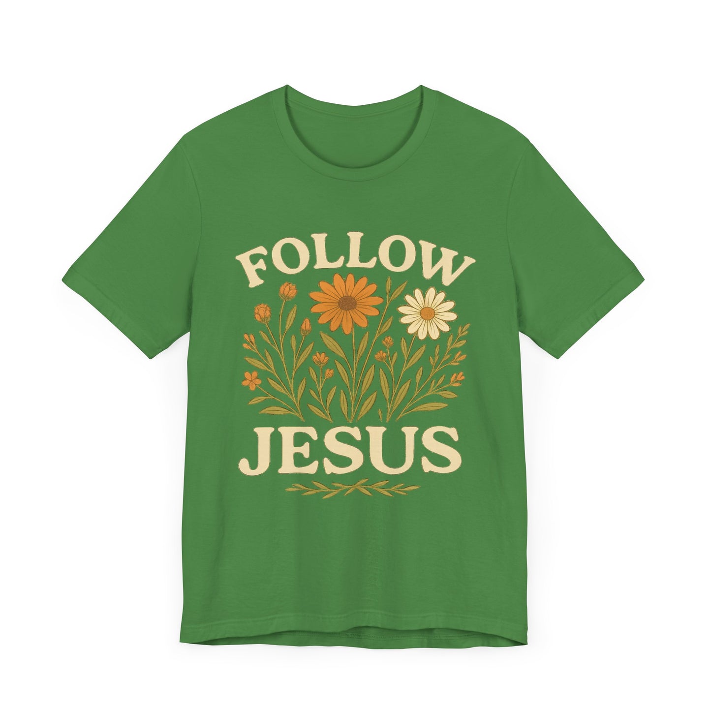 Floral Tee - Follow Jesus - Unisex