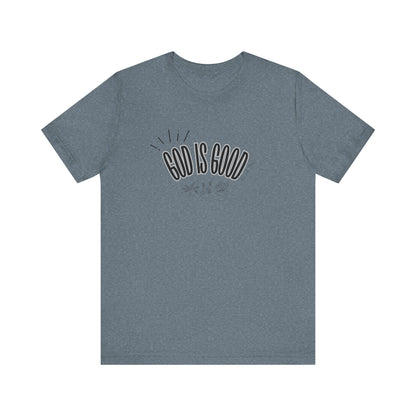 God is Good Unisex T-shirt with Flower Images