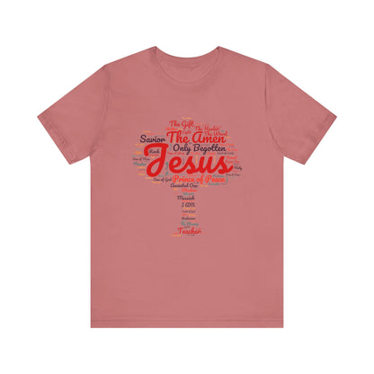 Religious Tee - Names of JESUS Tree Design