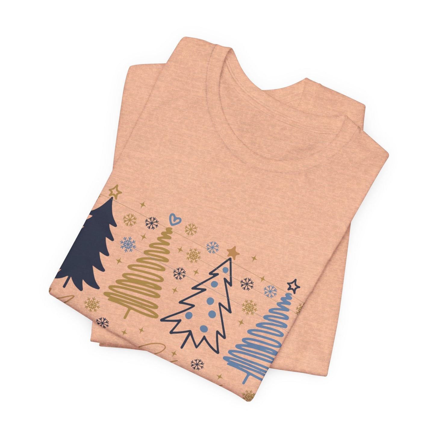 Christmas Tee with Abstract Trees