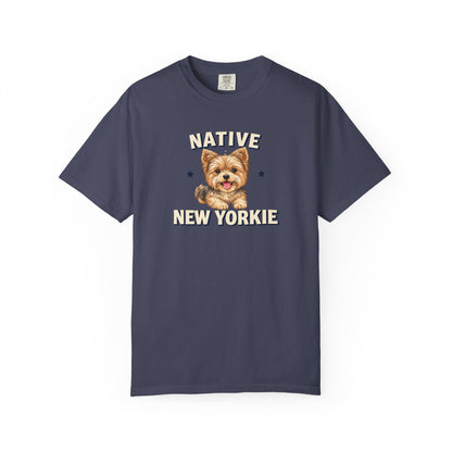 Native New Yorkie T-Shirt — Yorkie Mom/Dad NYC Dog Lover Tee