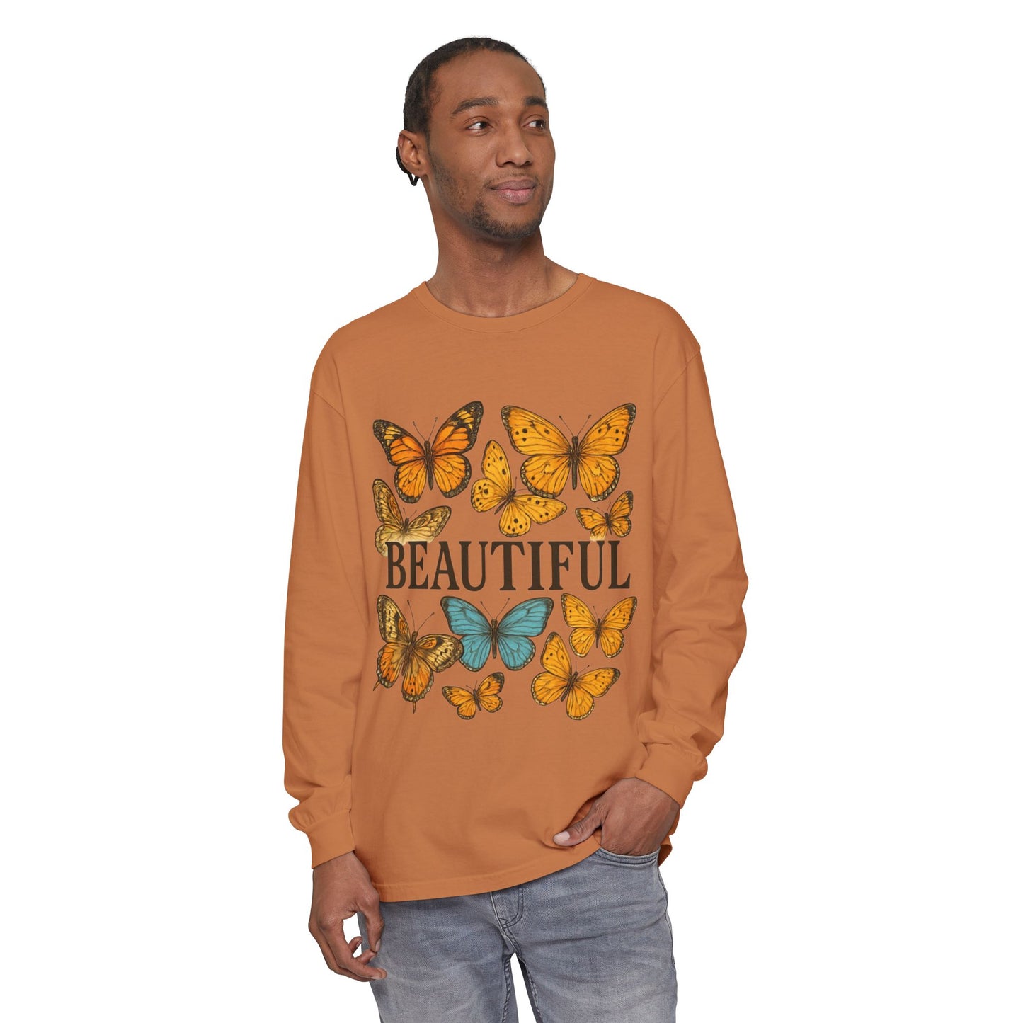 Beautiful Butterfly Long Sleeve T-Shirt, Eco-Friendly Cotton Tee, Casual Wear, Spring Fashion, Gift for Nature Lovers, Comfortable [...]