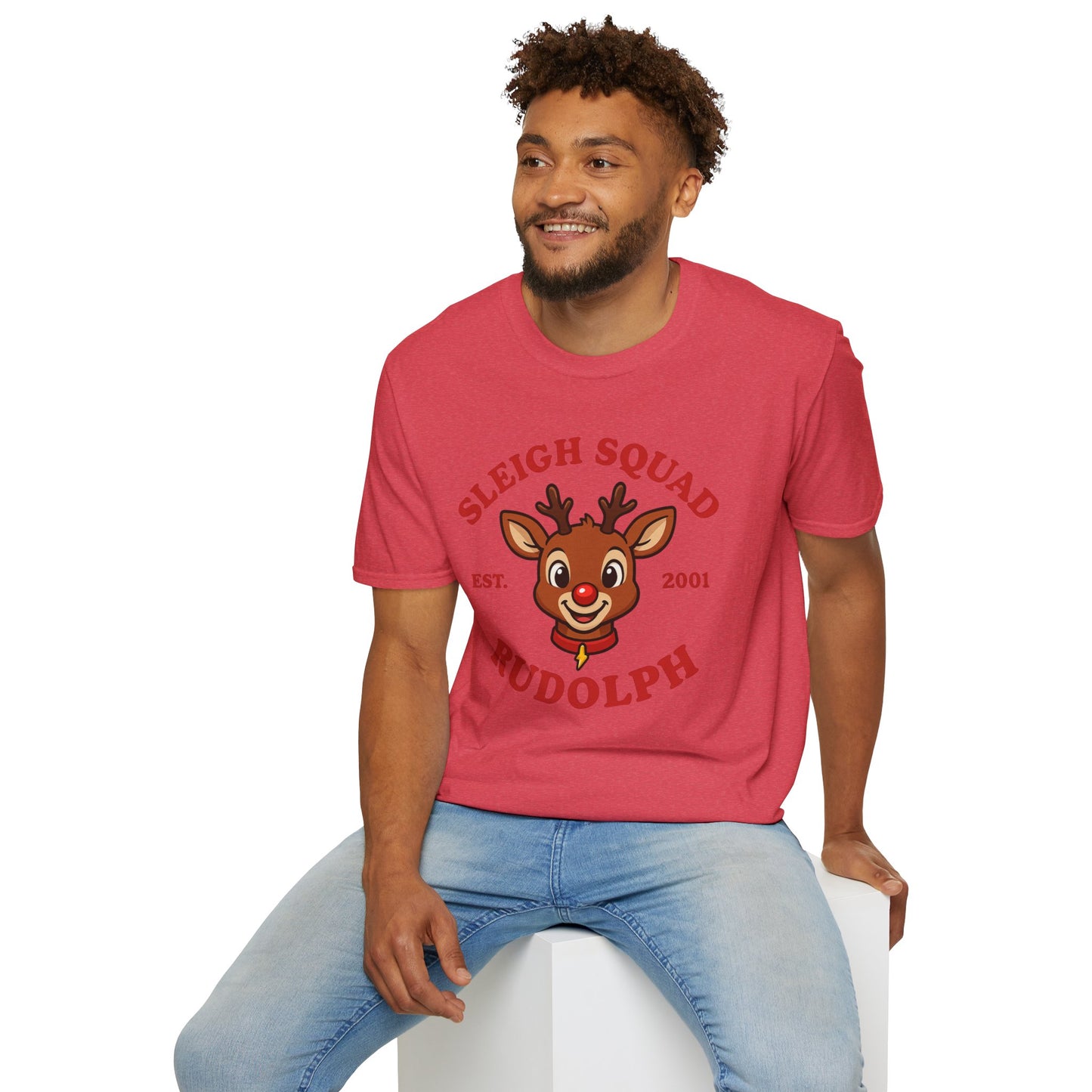 Sleigh Squad Unisex T-Shirt - Christmas Rudolph Tee