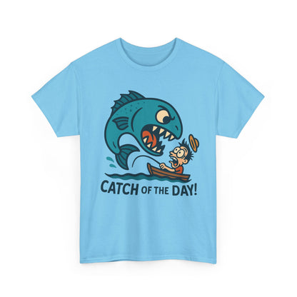 Fishing Cartoon Tee Shirt - Catch of the Day Unisex