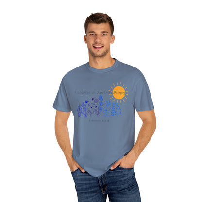 His Mercies Are New Every Morning Unisex Garment-Dyed T-shirt
